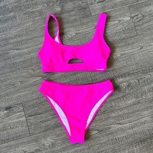 Pink two-piece
